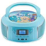 Cyberlux CL-940 Kinder CD-Player Tragbar CD/MP3/USB Radio Grün)