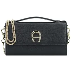 AIGNER Fashion Clutch Geldbörse Leder 19 cm black