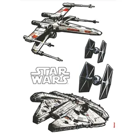KOMAR Deco-Sticker Star Wars Spaceships 100 x 70 cm