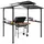 Outsunny Grillpavillon 2,5 x 1,6 m Schwarz