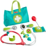 Fisher-Price Arzttasche für Kindergartenkinder, 7-teilige Doktortasche, Spielzeug zum Verkleiden für Kinder ab 3 Jahren, HYH26