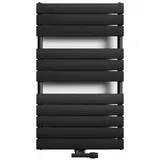 doporro Flachheizkörper 1000 x 600 mm 2,1 kW schwarz Mittelventil