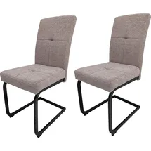 Hti-Living Esszimmerstuhl Kinsey 2er-Set Braun