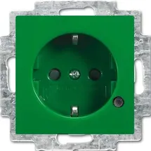 Busch-Jaeger Steckdoseneinsatz 20 EUCBL-13-914 Grün/Silber