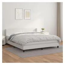 vidaXL Boxspringbett 180 x 200 cm Weiß