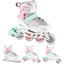 Nils Extreme 4-in-1 Inline Skates rosa 29-33