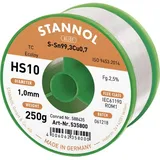 Stannol HS10 2510 Lötzinn, bleifrei Spule Sn99,3Cu0,7 250g 1mm