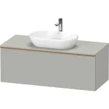 Duravit Waschtischunterschrank wandhängend „D-Neo“ 120 × 45,9 × 55 cm in Betongrau Matt