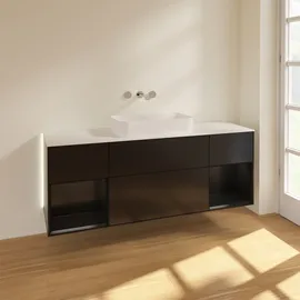Villeroy & Boch Waschtischunterschrank 160 x 60,3 x 50,1 cm Schwarz Matt