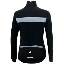 Airtracks Herren Thermo Fahrradjacke Pro Team Schwarz Silber schwarz 2XL