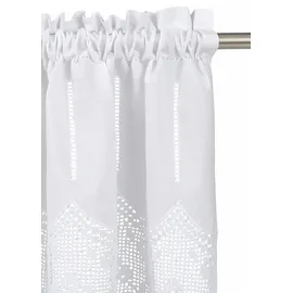 HOSSNER - ART OF HOME DECO Querbehang »Staffelsee« Stangendurchzug 1 Stk. tlg. HOSSNER - ART OF HOME DECO weiß