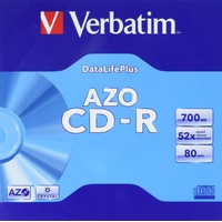 Verbatim AZO CD-R 52X700MB CD-R/RW, 700 MB, 52x