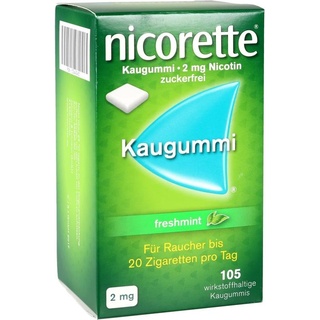 Nicorette Freshmint 2 mg Kaugummi 105 St.