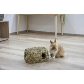 Kerbl Pet Grashaus mit Zwei Eingängen, Nagerhaus, Kleintierhaus, 28x18x15cm, Gras, Nager, frei von Draht- oder Kunststoffteilen