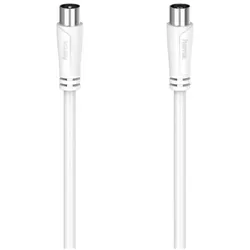 Hama Antennenkabel Koax-Stecker-Koax-Kupplung 5,0m TV-Antennenkabel 90dB gerade