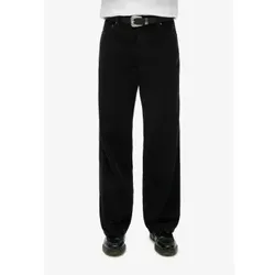 Superdry für Damen. W7011108A Mitteltaillierte Cordhose mit weitem Bein Schwarz (30/30), Lässig, Baumwolle