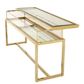 Casa Padrino Vitrine 160 x 45 x 77 cm Gold