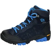 Brütting Mount Bona High Kids Trekkingsstiefel, Marine/Blau, 34 EU