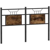 VidaXL Kopfteil Räuchereiche 137 cm Holzwerkstoff und Stahl