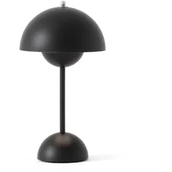 &Tradition - Flowerpot Akku Tischleuchte VP9 mit magnetischem Ladekabel, matt, schwarz
