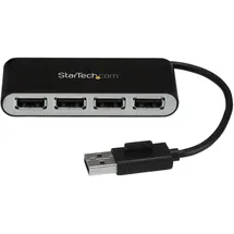 Startech StarTech.com Mobiler 4-Port-USB 2.0-Hub mit integriertem Kabel