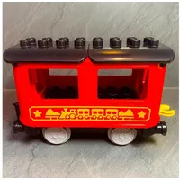 LEGO® Spielbausteine DUPLO® Eisenbahn Waggon Rot 10874 1x Teile, (Creativ-Set, 1 St), Made in Europe bunt