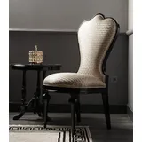 Casa Padrino Luxus Barock Esszimmer Stuhl Gold / Schwarz H. 120 cm - Barock Esszimmer Möbel