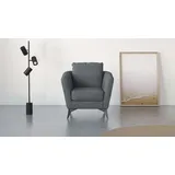 Home Affaire Cocktailsessel HOME AFFAIRE "MATTHEW Sessel, Maße B/T/H: 83/85/88 cm", grau (anthrazit), B:83cm H:88cm T:85cm, 100% Polyester, Sessel, Cocktailsessel, modern, mit Rückenkissen