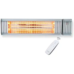 VASNER Appino 20 Infrarot Heizstrahler 2000 Watt Infrarotstrahler Silber für Outdoor, IP65 nässegeschützt