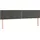 vidaXL Boxspringbett mit Matratze & LED Dunkelgrau 180x200 cm Samt