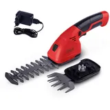 SCHEPPACH 2in1 Akku 7,2V GHS7.2 Rasenschere | Grasschnittmesser 90mm Breite | Strauchschnittmesser 140mm Schnittlänge - 8mm Schnittstärke | Ladegerät, Strauch- & Grasmesser