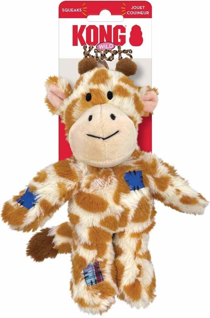 KONG - Wild Knots Giraffe Squeak Toy S/M (634.7370), Hundespielzeug