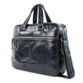 Piquadro Blue Square Portfolio Computer Briefcase Blu Notte
