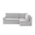 Sofa.de Eckcouch Stoff mit Schlaffunktion 3-Sitzer Blau