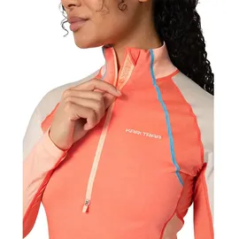 KARI TRAA Alma Half Zip Langarm-baselayer Coral L