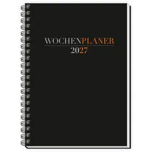 trotsch TRÖTSCH - Wochenplaner A5 mit Wire-O Schwarz 2027