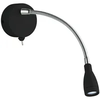 Searchlight Wandlampe (H 24 cm)  schwarz