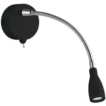Searchlight Wandlampe (H 24 cm)  schwarz