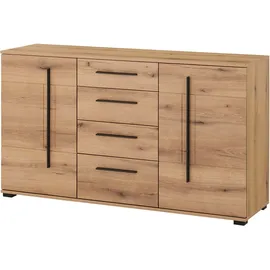 Home Affaire Sideboard Cantara 150 x 86 x 42 cm Eiche Evoke / Weiß