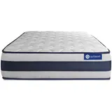 Actisom Matratze, Weiß, Textil, H3, 90x200 cm, Oeko-Tex® Standard 100, Schlafzimmer, Matratzen Shop, Matratzen, Viscoschaummatratze