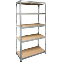 schulte-regalwelt Schwerlastregal Holz 180 x 90 x 40 cm silber
