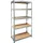 schulte-regalwelt Schwerlastregal Holz 180 x 90 x 40 cm silber