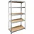 schulte-regalwelt Schwerlastregal Holz 180 x 90 x 40 cm silber