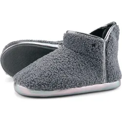 Damen flip*flop bonny*teddy Hausschuh Grau / Silber 39