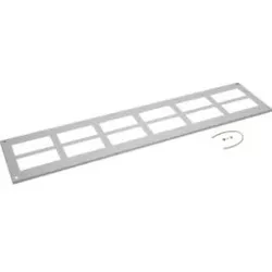 Hager FZ896D Verschlussplatte geöffnet für Schrank univers, IP54, SKI, 20x1600x400mm.Verschlussplatte geöffnet zum Einbau von Leitungseinführung