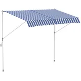 Outsunny Klemmmarkise 300 x 150 cm blau