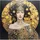 Kare Bild Glas Art Nouveau Lady 3D, 120x120cm
