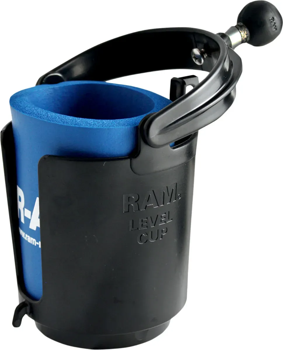 Ram Mount Level Cup w. Ball, porte-boisson - Noir