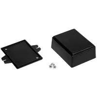 TRU Components TC-7910920 Flansch-Gehäuse ABS Schwarz 1St.