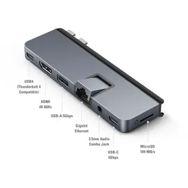 Targus HyperDrive DUO 7-in-2 USB-C Hub for MBPro M1/M2 midnight blue